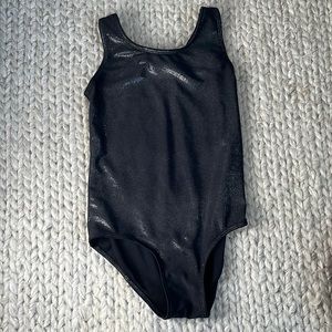 Black shimmer leotard